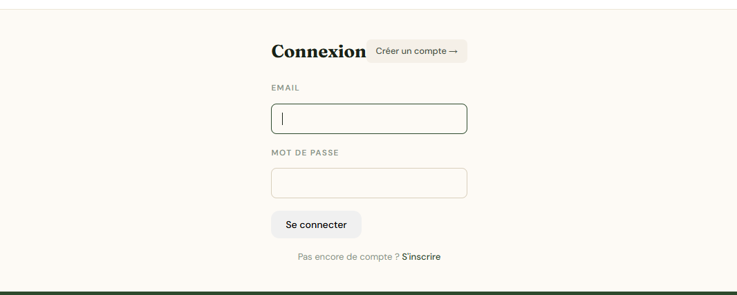 Espace Authentification