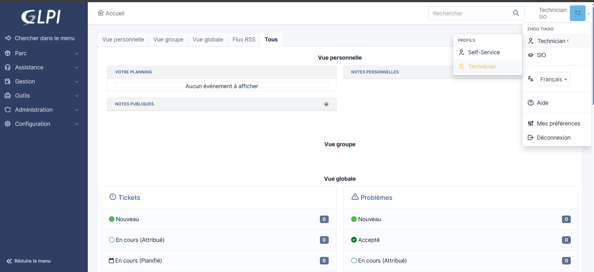 Aperçu de la page d'accueil du Projet Fâ